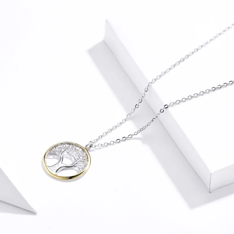 (image for) Pandora Style Silver Tree of Life Necklace - SCN367 - View 6