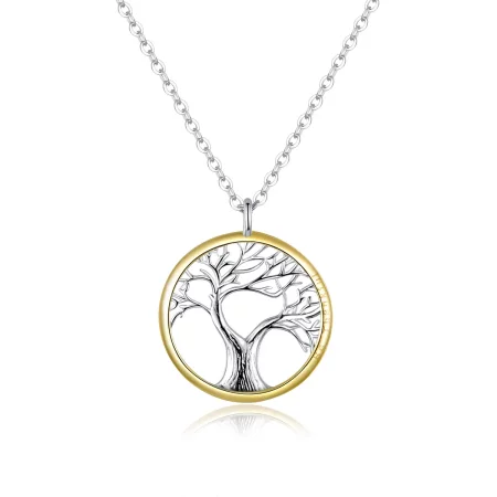 Pandora Style Silver Tree of Life Necklace - SCN367