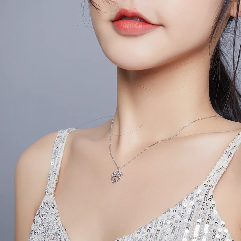 (image for) Pandora Style Silver Tree of Life Pendant Necklace - BSN176 - View 7