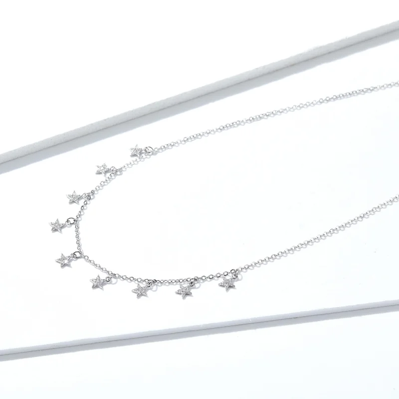 (image for) Pandora Style Star Necklace - BSN116 - View 2