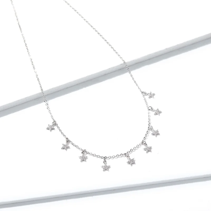 (image for) Pandora Style Star Necklace - BSN116 - View 3