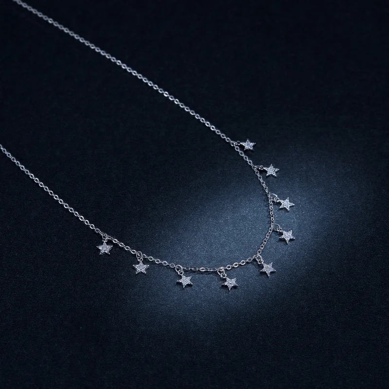 (image for) Pandora Style Star Necklace - BSN116 - View 8