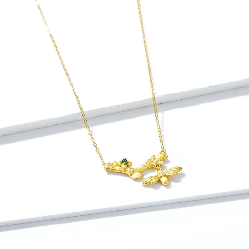 (image for) Pandora Style Summer Flowers Necklace - BSN103 - View 3