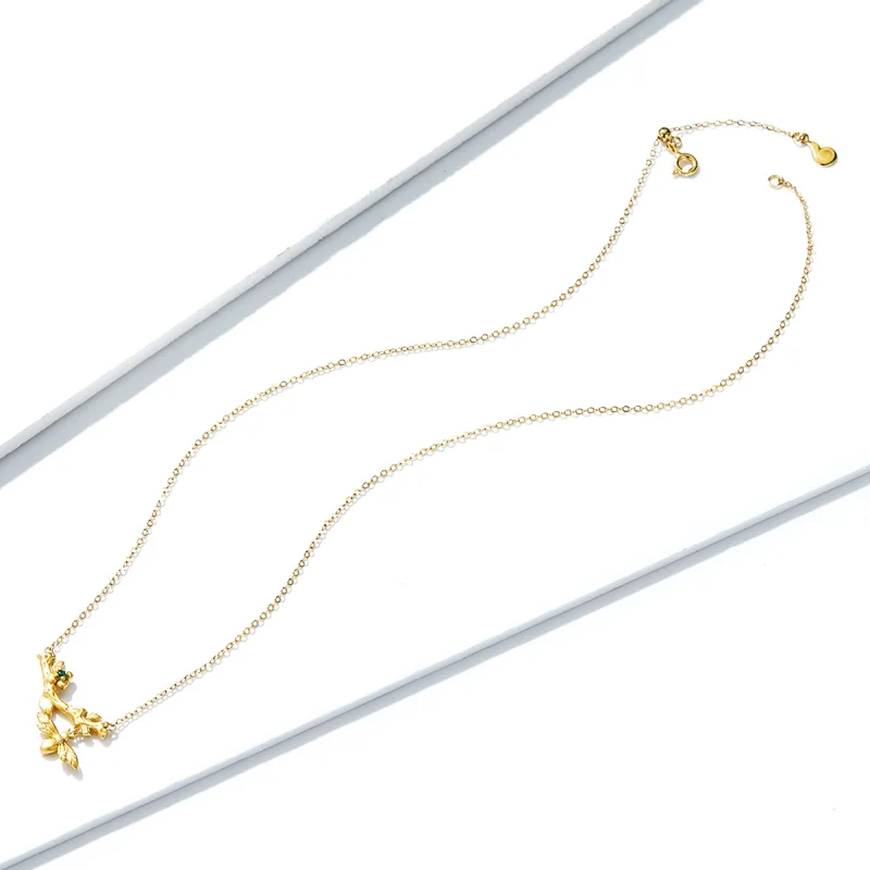 (image for) Pandora Style Summer Flowers Necklace - BSN103 - View 4