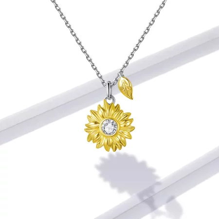 Pandora Style Sun Flower Necklace - BSN212