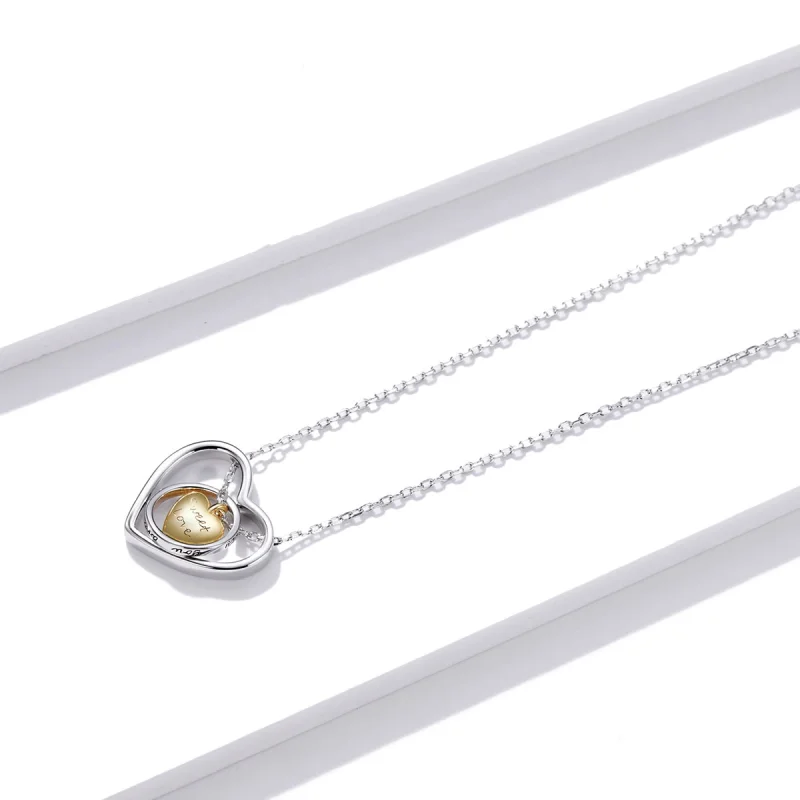 (image for) Pandora Style Surrounded by Heart Necklace - BSN207 - View 2