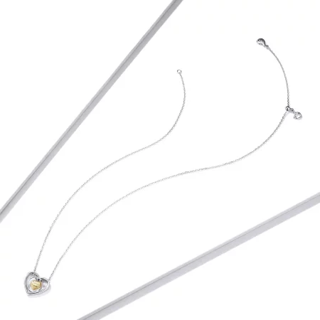 Pandora Style Surrounded by Heart Necklace - BSN207