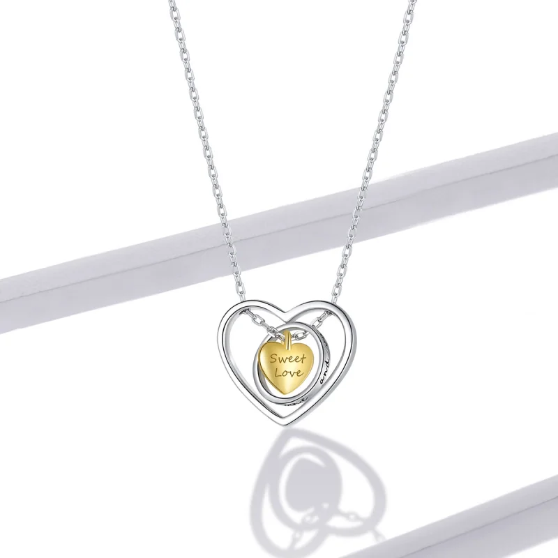 (image for) Pandora Style Surrounded by Heart Necklace - BSN207 - View 6