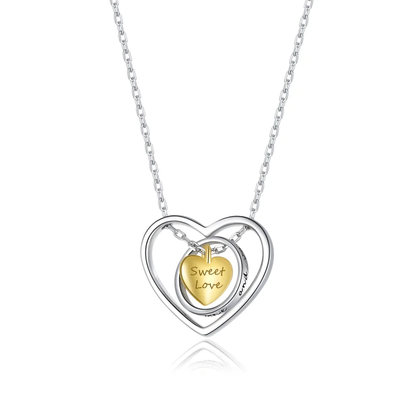 (image for) Pandora Style Surrounded by Heart Necklace - BSN207 - Product Image