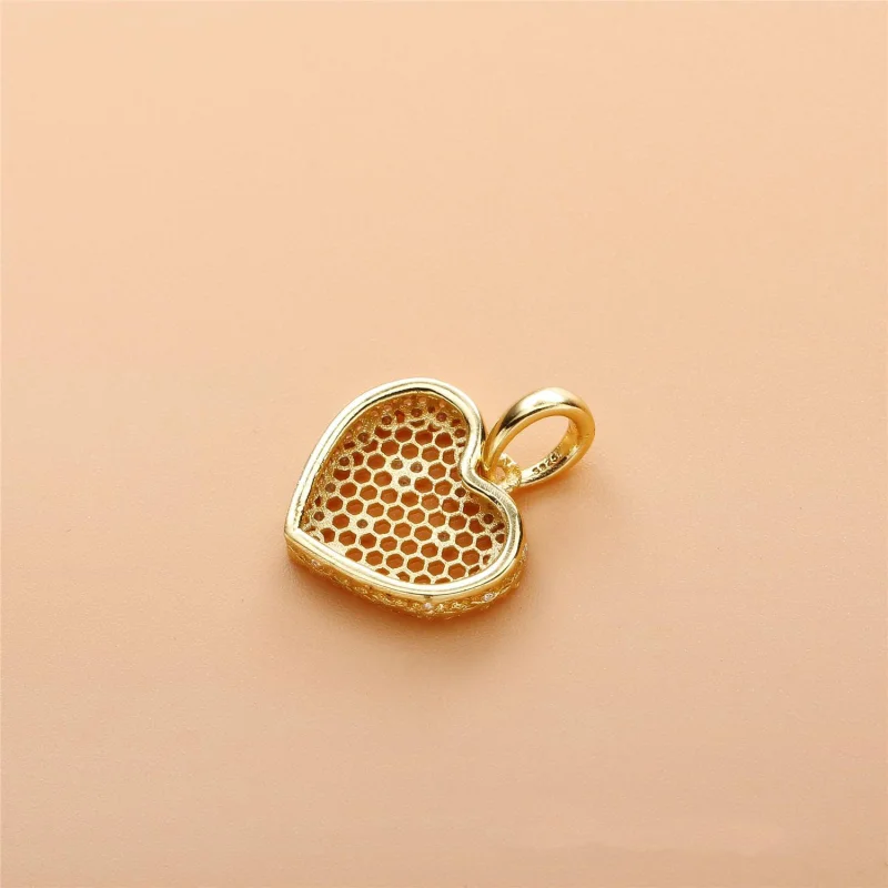 (image for) Honeycomb Lace Pendant, PANDORA Shine™ & Clear CZ - 367111CZ - View 4