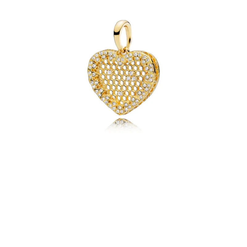 (image for) Honeycomb Lace Pendant, PANDORA Shine™ & Clear CZ - 367111CZ - Product Image