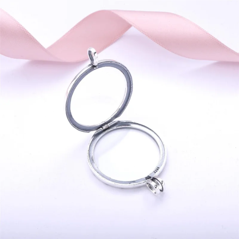 (image for) Large Sparkling Pandora Locket Necklace - PJ00210-1 - View 4