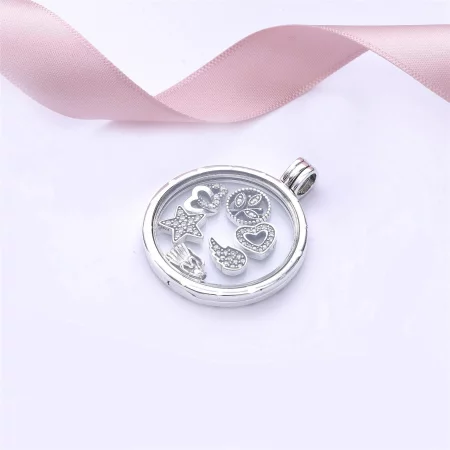 Large Sparkling Pandora Locket Necklace - PJ00210-1