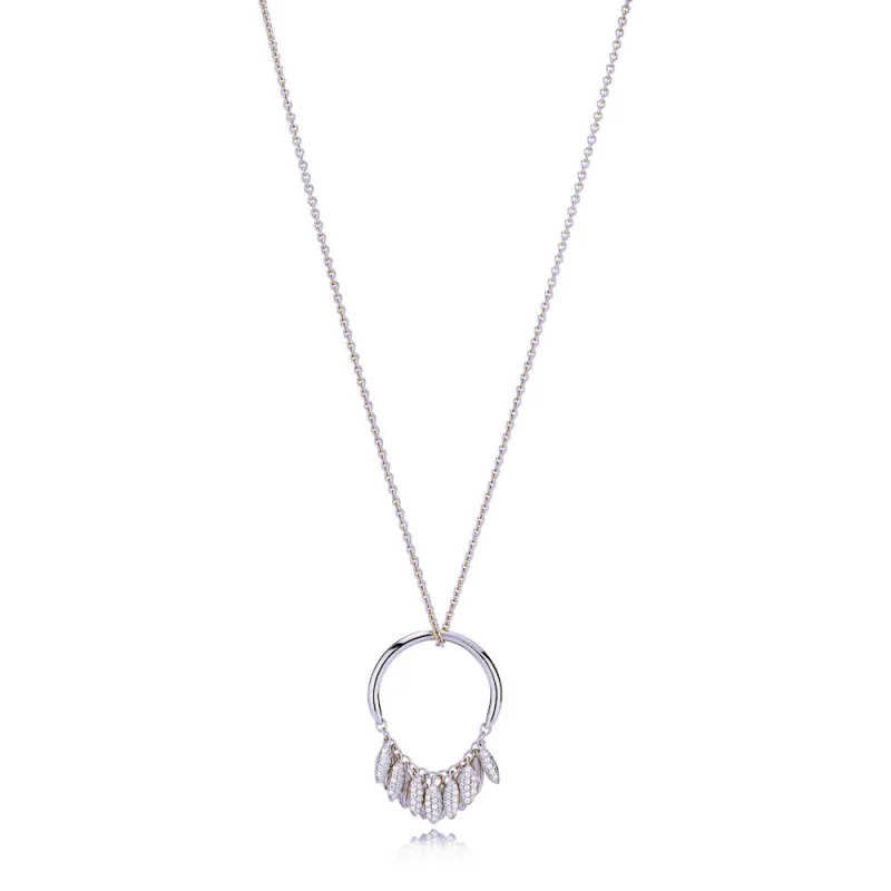(image for) Limited Edition Circle of Seeds Necklace, PANDORA Silver & Clear CZ - PJ00485-1 - Product Image