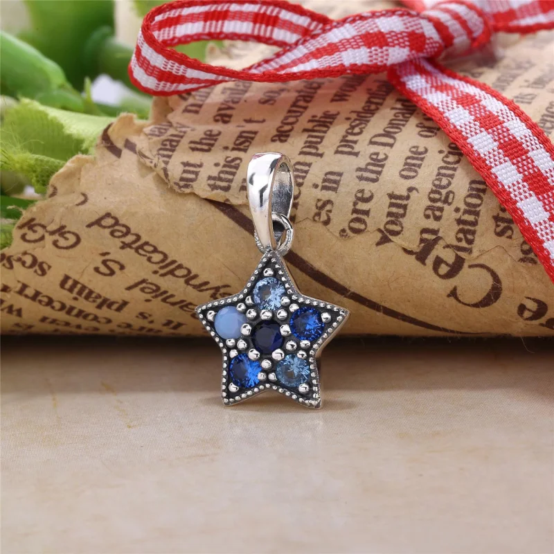 (image for) PANDORA Bright Star Necklace Pendant, Multi-Colored Crystals - 396376NSBMX - View 2