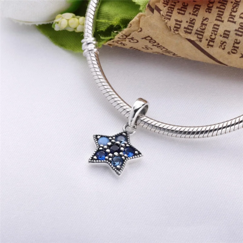 (image for) PANDORA Bright Star Necklace Pendant, Multi-Colored Crystals - 396376NSBMX - View 4