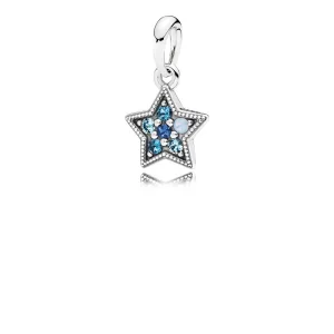 (image for) PANDORA Bright Star Necklace Pendant, Multi-Colored Crystals - 396376NSBMX