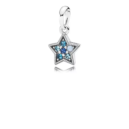 PANDORA Bright Star Necklace Pendant, Multi-Colored Crystals - 396376NSBMX