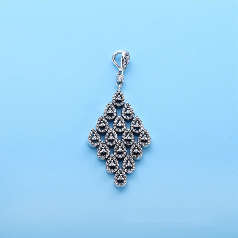 (image for) PANDORA Cascading Glamour Pendant Necklace - 396262CZ-80 - View 2