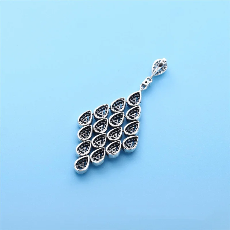 (image for) PANDORA Cascading Glamour Pendant Necklace - 396262CZ-80 - View 3