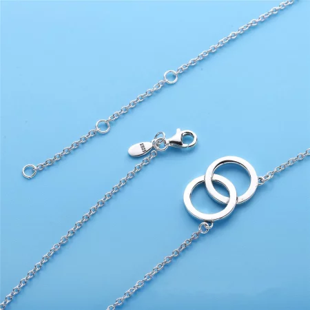 PANDORA Circles Clear CZ Pendant Necklace - 396235CZ-45