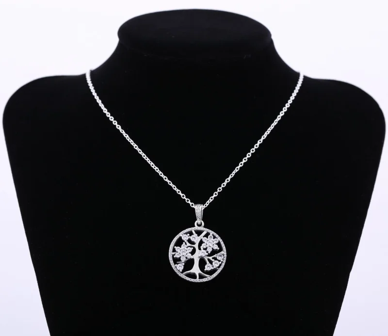 (image for) PANDORA Family Tree Pendant Necklace - 390384CZ-80 - View 2