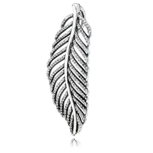 (image for) PANDORA Feather Necklace Pendant - 390350CZ
