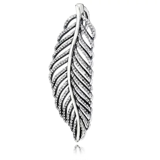 PANDORA Feather Necklace Pendant - 390350CZ
