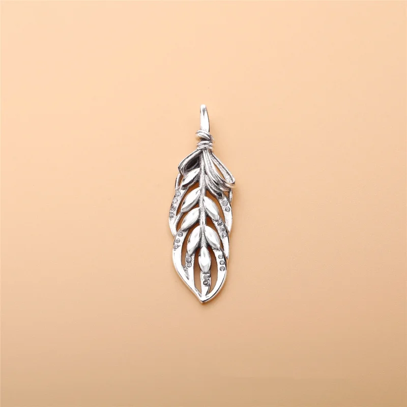 (image for) PANDORA Floating Grains Necklace, Clear CZ - 397753CZ - View 2