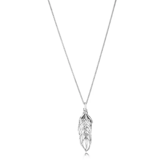 PANDORA Floating Grains Necklace, Clear CZ - 397753CZ