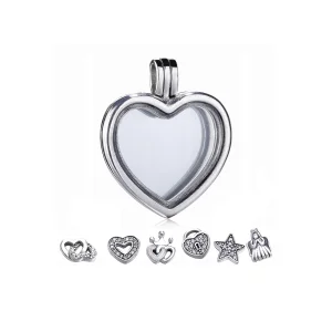 (image for) Pandora Floating Heart Locket Necklace - PJ00262-1
