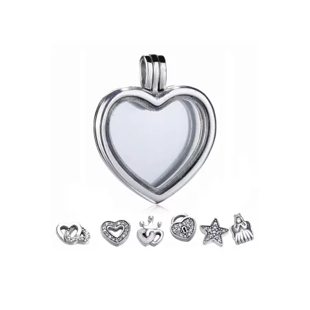 Pandora Floating Heart Locket Necklace - PJ00262-1 Pandora Floating Heart Locket Necklace - PJ00262-1
