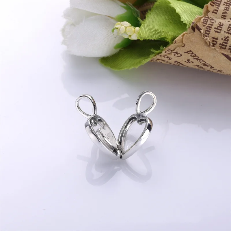 (image for) PANDORA Floating Heart Locket With Heart Lockets Necklace - 590544A - View 3