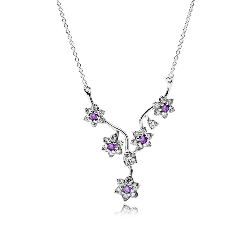 (image for) PANDORA Forget Me Not Pendant Necklace - 590519ACZ-45 - Product Image
