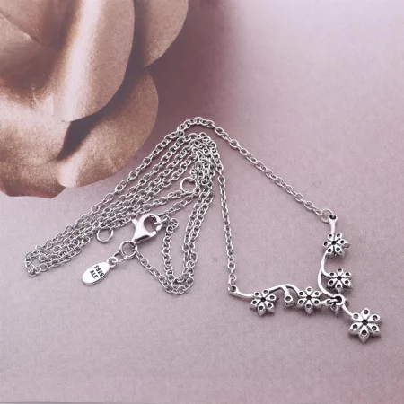 PANDORA Forget Me Not Pendant Necklace - 590519ACZ-45