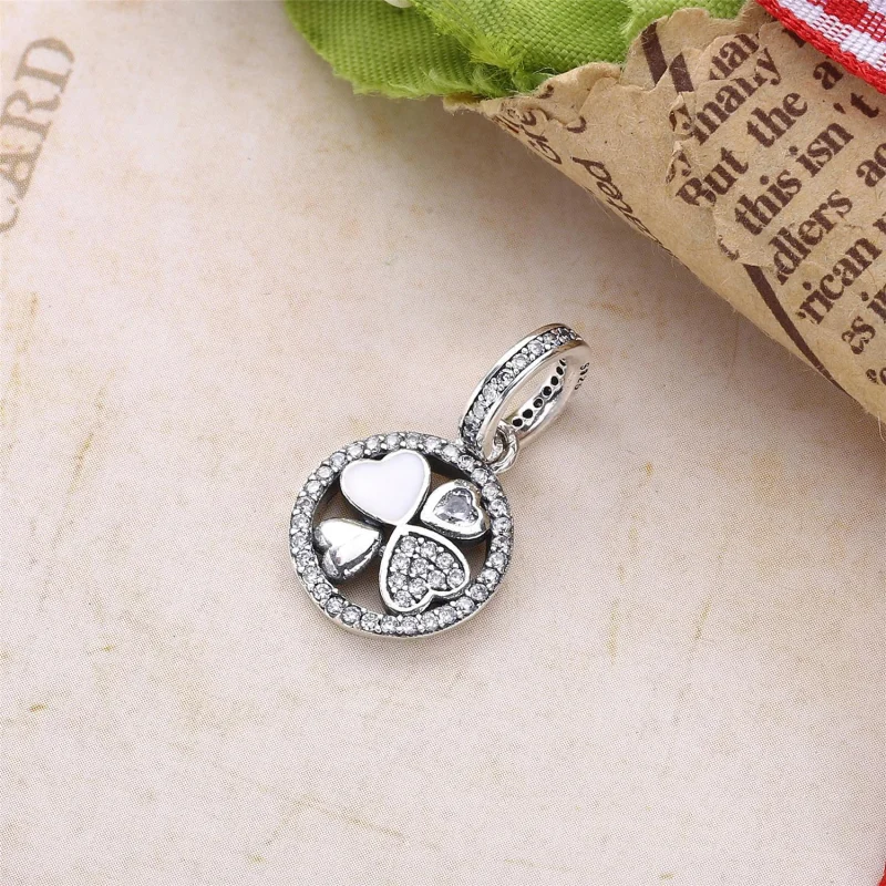 (image for) PANDORA Hearts of Love Dropper Dangle Charm - 792104CZA - View 2
