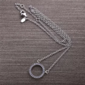 PANDORA Hearts of PANDORA with Clear CZ Pendant Necklace - 590514cz-45 PANDORA Hearts of PANDORA with Clear CZ Pendant Necklace - 590514cz-45