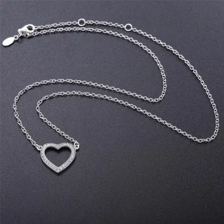 Pandora Jewelry Heart Necklace - 590534CZ-45