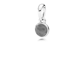 PANDORA June Droplet, Grey Moonstone Pendant - 390396MSG PANDORA June Droplet, Grey Moonstone Pendant - 390396MSG