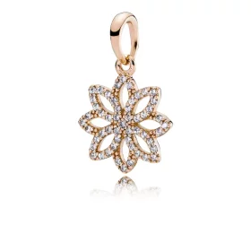 PANDORA Lace Botanique Rose Gold Pendant - 350179cz
