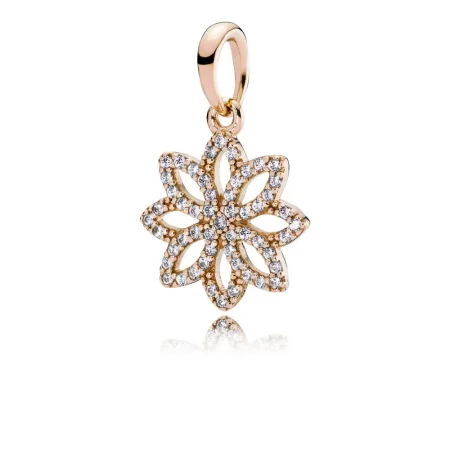PANDORA Lace Botanique Rose Gold Pendant - 350179cz