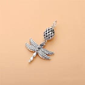 PANDORA lucky dragonfly, black cz - 390336CZK