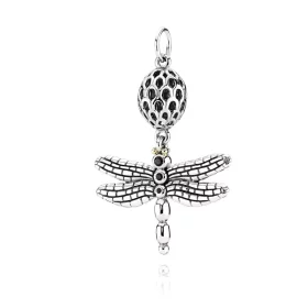 PANDORA lucky dragonfly, black cz - 390336CZK