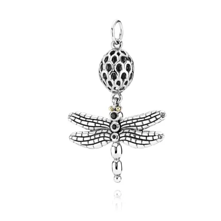 PANDORA lucky dragonfly, black cz - 390336CZK