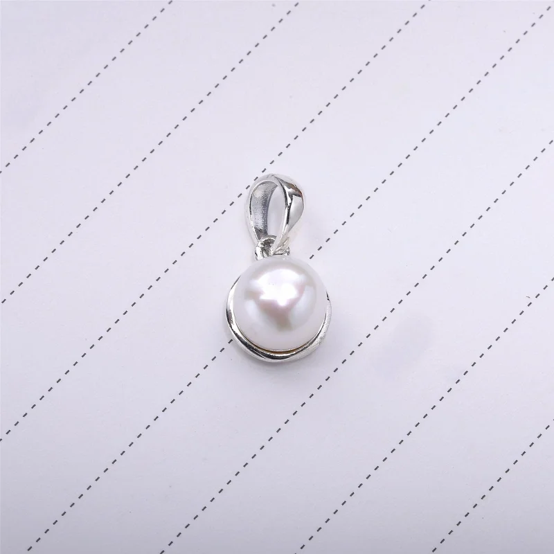 (image for) PANDORA Luminous Droplets, White Crystal Pearl Pendant - 390400WCP - View 2