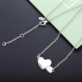 PANDORA Luminous Hearts Pendant Necklace - 590521mop-45 PANDORA Luminous Hearts Pendant Necklace - 590521mop-45