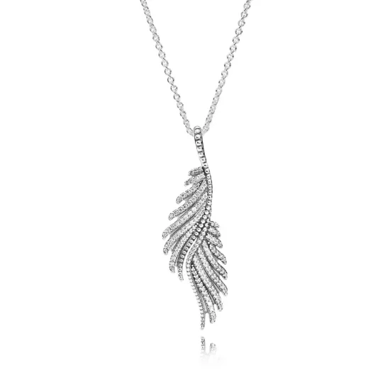 PANDORA Majestic Feathers Necklace Pendant - 390373CZ-70