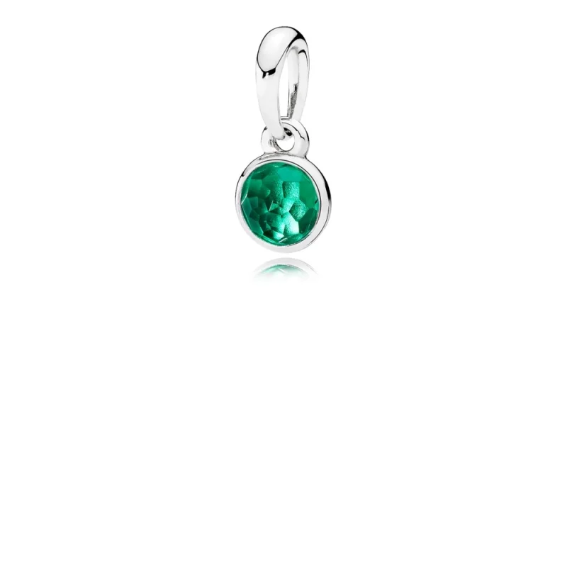 (image for) PANDORA May Droplet, Royal-Green Crystal Pendant - 390396NRG - Product Image