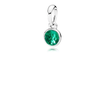PANDORA May Droplet, Royal-Green Crystal Pendant - 390396NRG