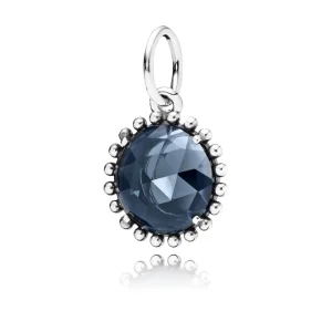 (image for) PANDORA Midnight Star with Midnight Blue Crystal Pendant - 390361NBC